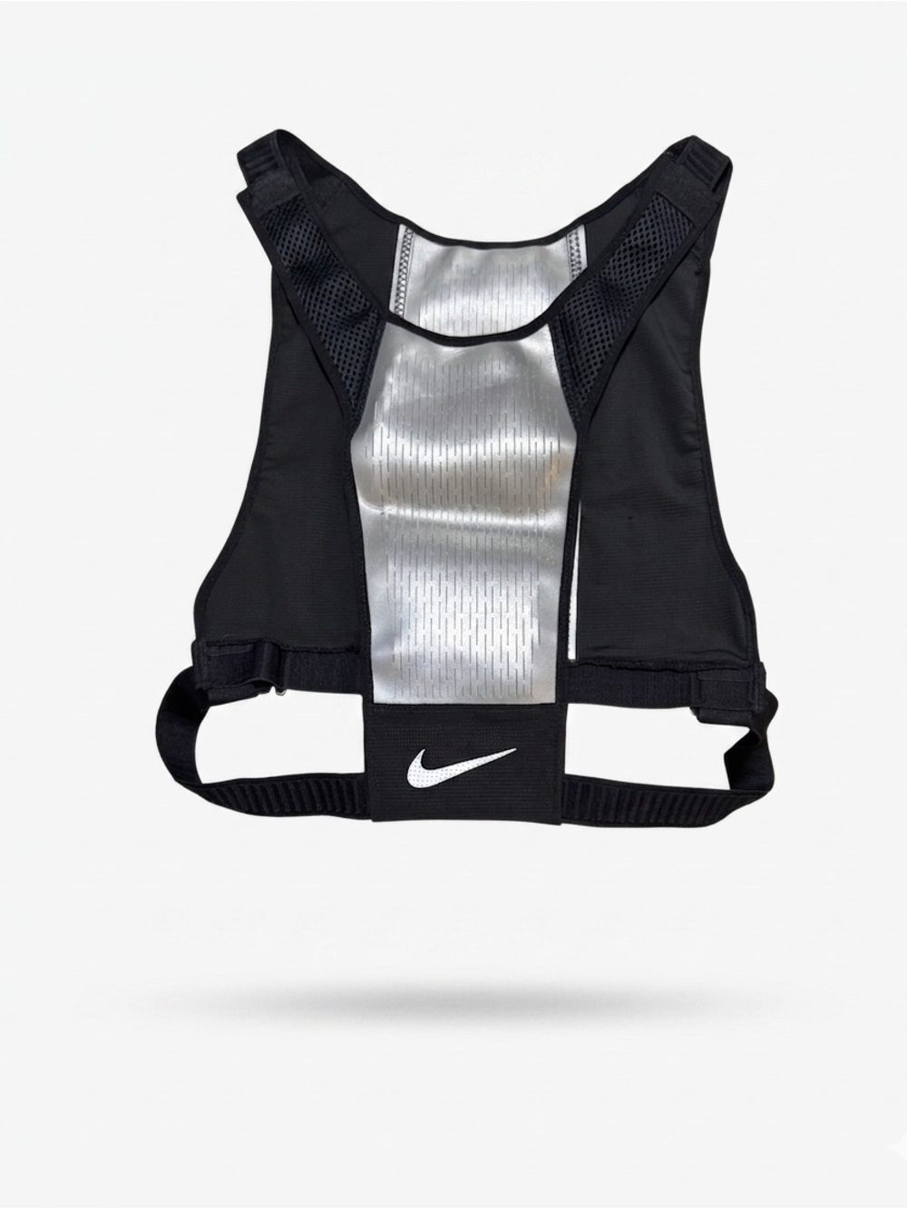 Nike Black Vest with Silver Reflective Panel